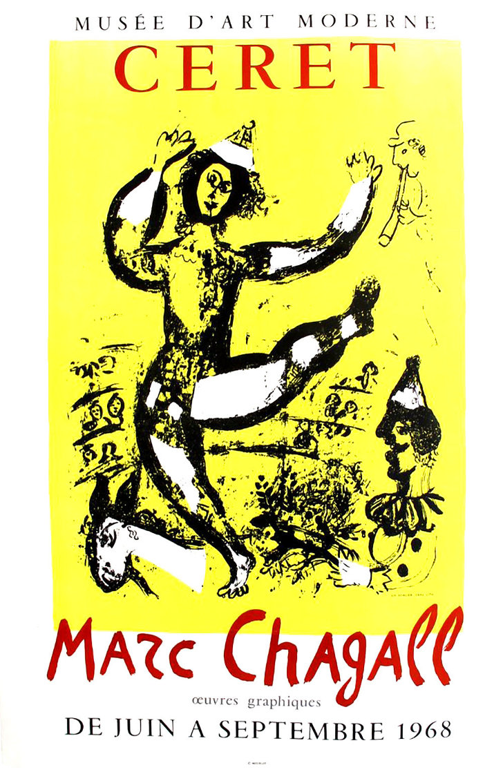 Ceret Poster (Circus) 1968 Limited Edition Print by Marc Chagall