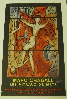 Les Vitraux De Metz Poster 1964 HS Limited Edition Print by Marc Chagall - 2 Les Vitraux De Metz Poster 1964 HS Limited Edition Print by Marc Chagall - 2