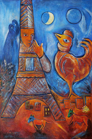 Bonjour Paris Poster Other - Marc Chagall
