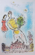 Galerie Maeght Lithograph Recentes Poster 1981 - Paris Opera House Limited Edition Print by Marc Chagall - 0 Galerie Maeght Lithograph Recentes Poster 1981 - Paris Opera House Limited Edition Print by Marc Chagall - 0