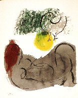 Colour Amour, Nu a l'Oiseau  Limited Edition Print by Marc Chagall - 1