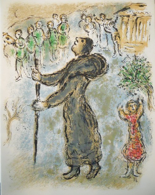 L'Odyssee Suite: Ulysses Disguised As a Beggar   1975 Limited Edition Print by Marc Chagall