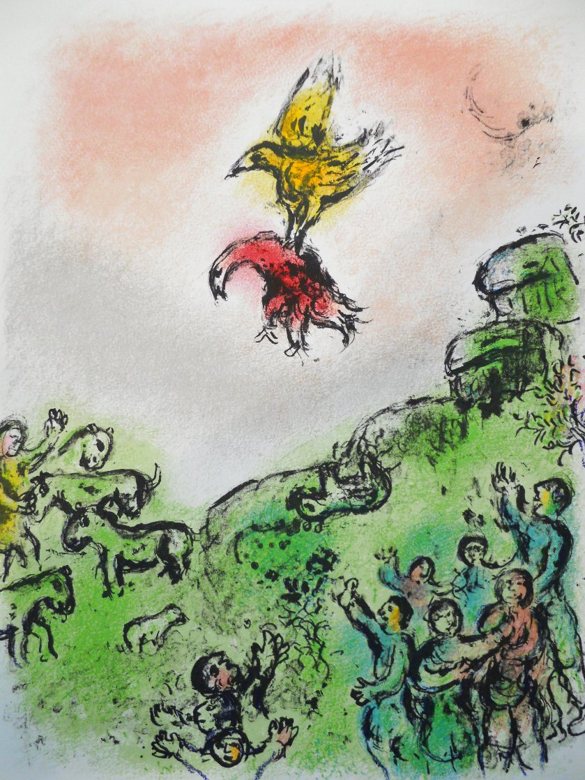 L'Odyssee Suite: The Omen, the Goshawk and Dove  1975 Limited Edition Print by Marc Chagall