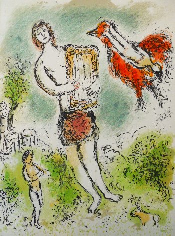 L'Odyssee Suite: Theoclymenus   1975 Limited Edition Print - Marc Chagall