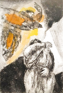Elijah's Vision, From Bible Portfolio 1975 HS Limited Edition Print - Marc Chagall Elijah's Vision, From Bible Portfolio 1975 HS Limited Edition Print - Marc Chagall