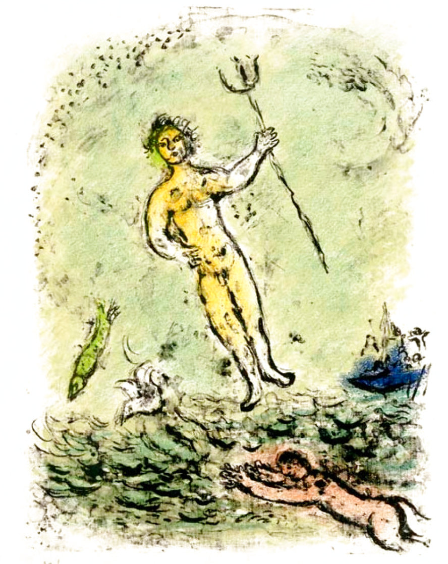 Odyssey II: Poseidon  Limited Edition Print by Marc Chagall