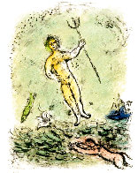 Odyssey II: Poseidon Limited Edition Print by Marc Chagall - 0 Odyssey II: Poseidon Limited Edition Print by Marc Chagall - 0