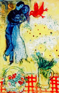 Les Amoureux Limited Edition Print - Marc Chagall Les Amoureux Limited Edition Print - Marc Chagall
