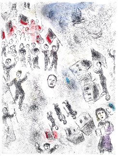 Celui Qui Dit Les Choses Sans Rien Dire (Plate 11) Limited Edition Print - Marc Chagall Celui Qui Dit Les Choses Sans Rien Dire (Plate 11) Limited Edition Print - Marc Chagall