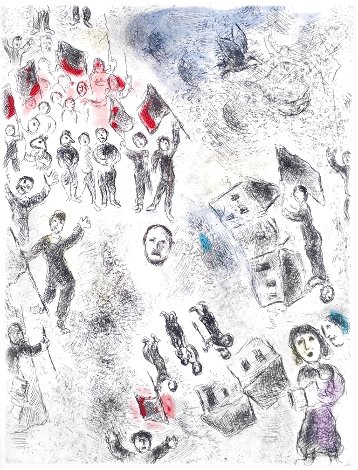 Celui Qui Dit Les Choses Sans Rien Dire (Plate 11) Limited Edition Print - Marc Chagall