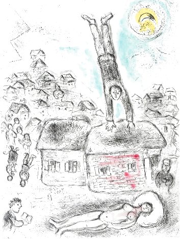Ce Lui Qui Dit Les Choses Sans Rien Dire (Plate 10) 1975 Limited Edition Print - Marc Chagall