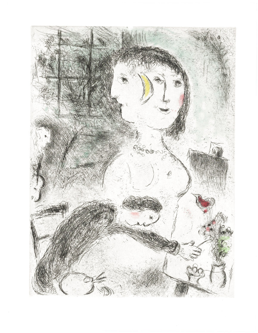 Celui Qui Dit Les Choses Sans Rien Dire (Plate 23) Limited Edition Print by Marc Chagall