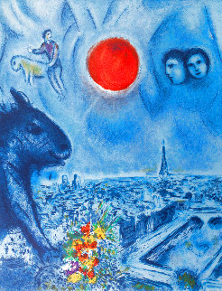 Le Soleil De Paris 1977 Limited Edition Print - Marc Chagall Le Soleil De Paris 1977 Limited Edition Print - Marc Chagall
