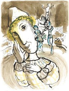 Le Cirque Au Clown Jaune (Circus With the Yellow Clown) 1978 Limited Edition Print - Marc Chagall Le Cirque Au Clown Jaune (Circus With the Yellow Clown) 1978 Limited Edition Print - Marc Chagall