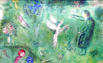 Philetas and His Orchard 1977 Limited Edition Print - Marc Chagall Philetas and His Orchard 1977 Limited Edition Print - Marc Chagall