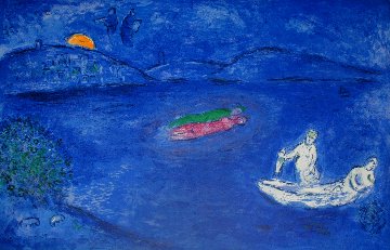 Daphnis And Chloe: Echo 1977 Limited Edition Print - Marc Chagall Daphnis And Chloe: Echo 1977 Limited Edition Print - Marc Chagall