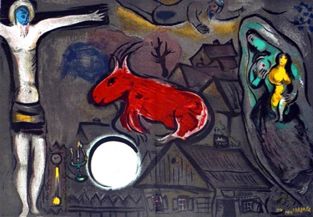 Mystical Crucifixion 1950  Limited Edition Print by Marc Chagall