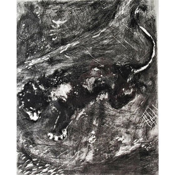 Lion and the Gnat HC 1927 Lithograph 12x10 by Marc Chagall - For Sale ...