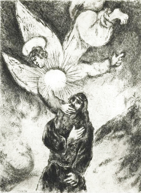 Jeremiah Received Gift of the Prophecy 1958 HS Limited Edition Print by Marc Chagall