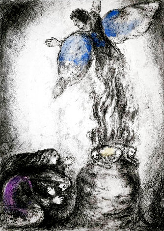Sacrifice of Manoah 1956 HS Limited Edition Print - Marc Chagall