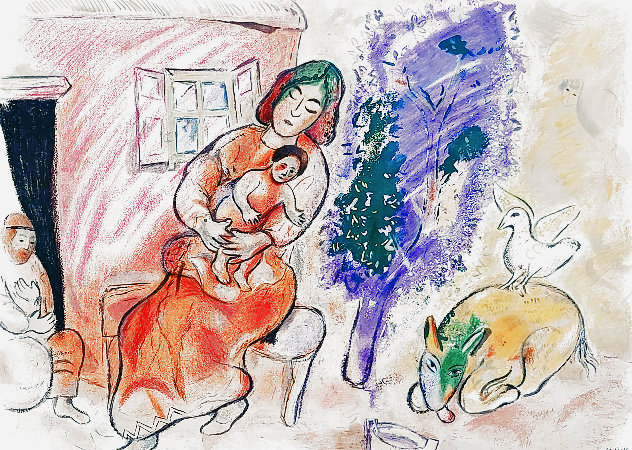 Maternite HC 1954 HS Limited Edition Print by Marc Chagall
