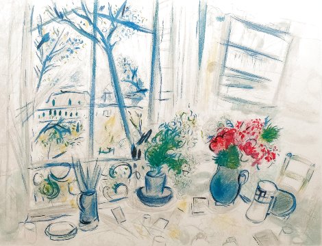 Fleurs du Parc - Huge Limited Edition Print - Marc Chagall
