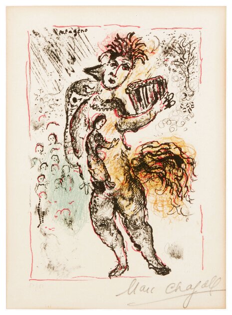 From La Feerie Et Le Royaume: Plate 5 1972 HS Limited Edition Print by Marc Chagall