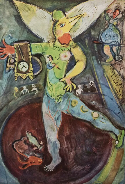 Acrobat Limited Edition Print by Marc Chagall Acrobat Limited Edition Print by Marc Chagall