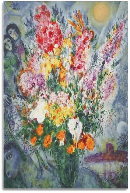 Yellow Bouquet 1970 Limited Edition Print by Marc Chagall Yellow Bouquet 1970 Limited Edition Print by Marc Chagall