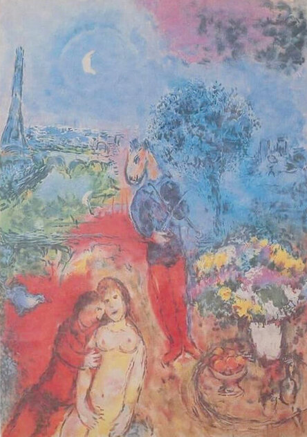 Musical Bouquet 1990 - Huge - Paris, France by Marc Chagall