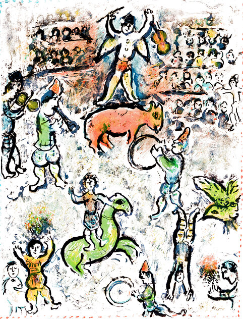 La Parade au Cirque 1980 HS by Marc Chagall