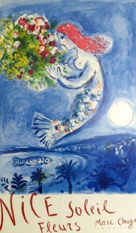 Nice, Soleil Fleurs Poster 1962 (Early) Limited Edition Print - Marc Chagall