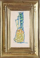 Blue Pineapple Drawing 1981 Works on Paper (not prints) by John Chamberlain - 1 Blue Pineapple Drawing 1981 Works on Paper (not prints) by John Chamberlain - 1