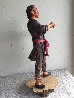 Taiwan Man Unique Leather Sculpture 24 in Sculpture by Liu Miao Chan - 1
