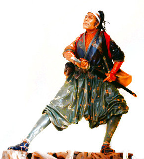 Miyamoto Musashi Leather Sculpture 1996 26 in Sculpture - Liu Miao Chan Miyamoto Musashi Leather Sculpture 1996 26 in Sculpture - Liu Miao Chan