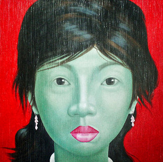 Eastern Beauties III 2014 55x55 Super Huge Original Painting - Jo Chanchai Eastern Beauties III 2014 55x55 Super Huge Original Painting - Jo Chanchai