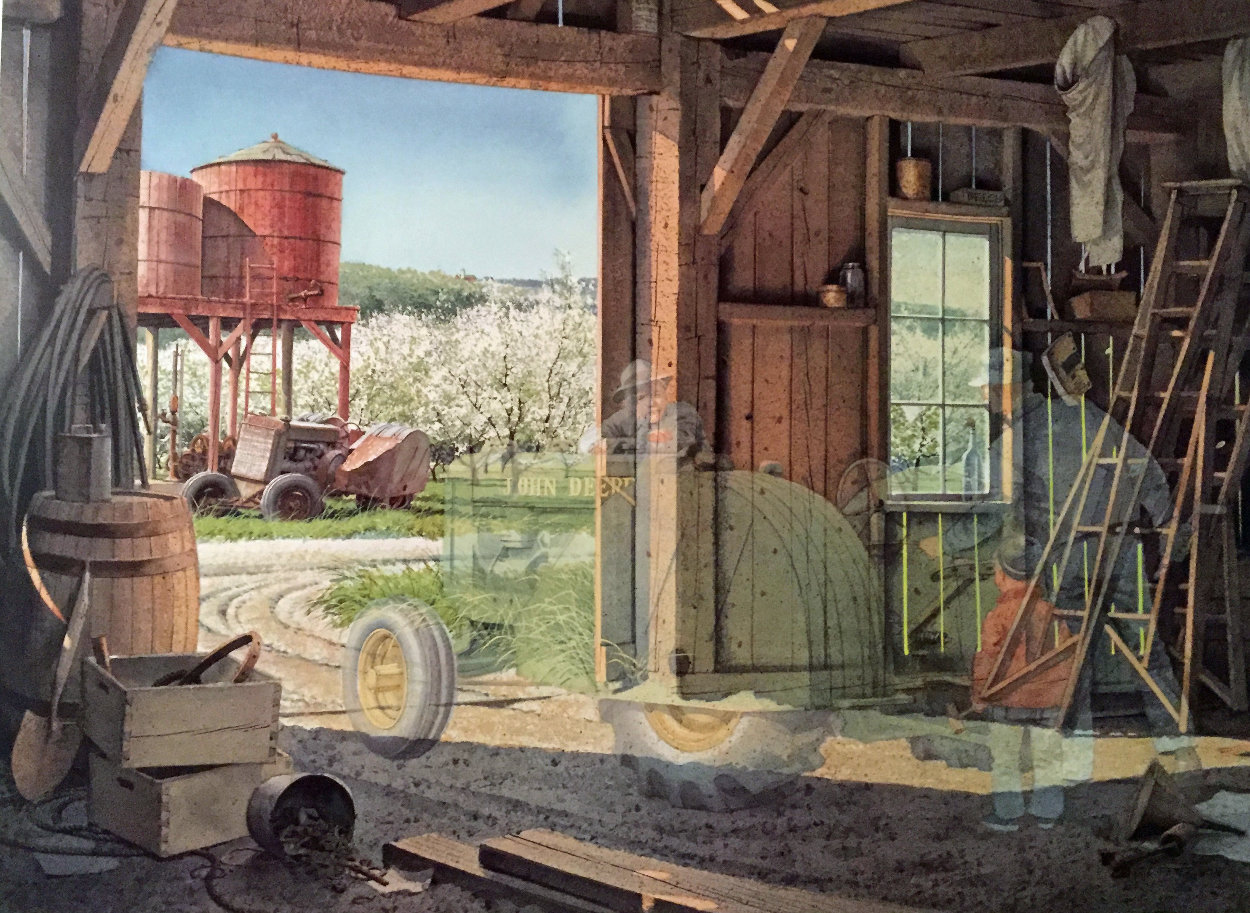 Talk of Spring, 1995, Lithograph, 12x17, by Charles Peterson