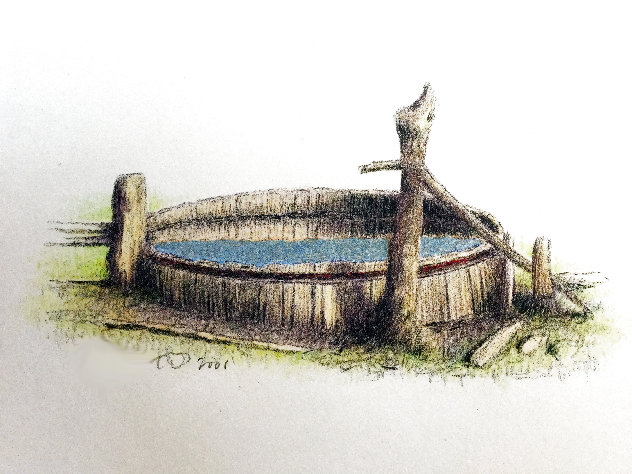 Untitled (Old Rustic Well) 2001 Limited Edition Print by Russell Chatham