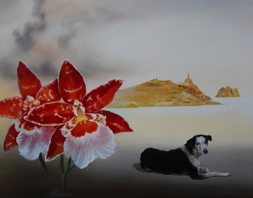 At the Edge of the World 2013 16x20 Original Painting - Genia Chef At the Edge of the World 2013 16x20 Original Painting - Genia Chef