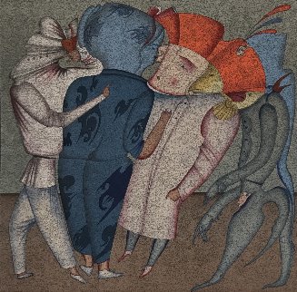 Conversation 1979 Limited Edition Print - Mihail Chemiakin Conversation 1979 Limited Edition Print - Mihail Chemiakin