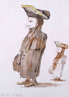 After Tiepolo Watercolor 1994 31x15 Works on Paper (not prints) - Mihail Chemiakin After Tiepolo Watercolor 1994 31x15 Works on Paper (not prints) - Mihail Chemiakin