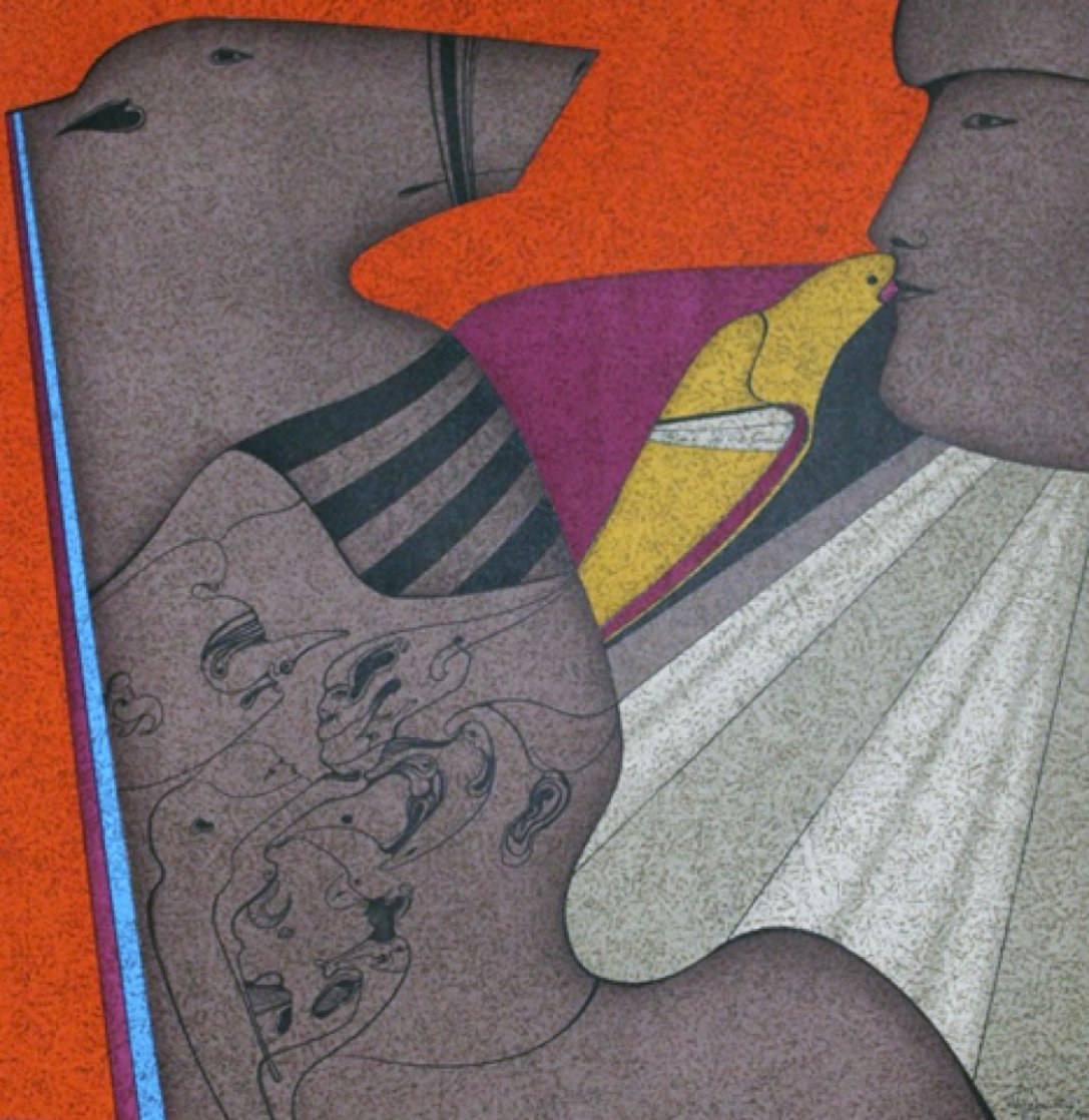Kiss of Dove 1978 Limited Edition Print by Mihail Chemiakin Kiss of Dove 1978 Limited Edition Print by Mihail Chemiakin