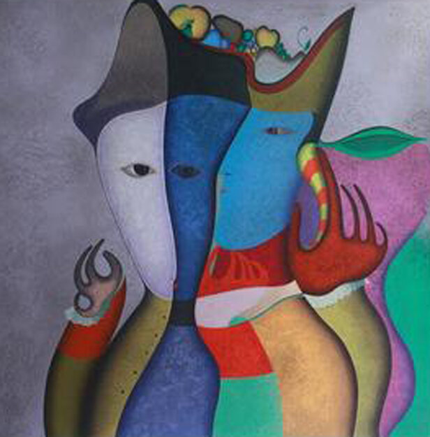 Jeu De Mains 1994 Huge Limited Edition Print - Mihail Chemiakin
