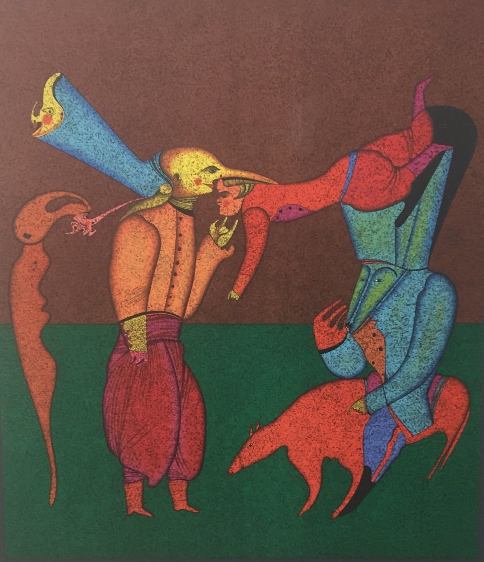 Acrobats 1980 Limited Edition Print by Mihail Chemiakin Acrobats 1980 Limited Edition Print by Mihail Chemiakin