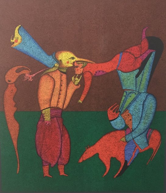 Acrobats 1980 Limited Edition Print by Mihail Chemiakin