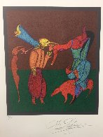 Acrobats 1980 Limited Edition Print by Mihail Chemiakin - 1 Acrobats 1980 Limited Edition Print by Mihail Chemiakin - 1