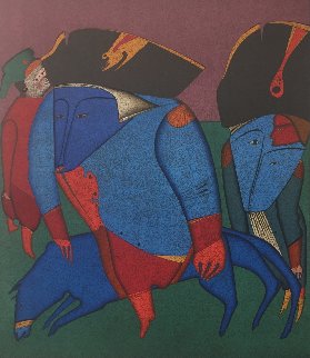 Two Soldiers 1977 Limited Edition Print - Mihail Chemiakin Two Soldiers 1977 Limited Edition Print - Mihail Chemiakin