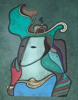 Hermitage Series: Suite II Woman With a Pomegranate 1994 Limited Edition Print - Mihail Chemiakin Hermitage Series: Suite II Woman With a Pomegranate 1994 Limited Edition Print - Mihail Chemiakin