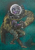 Pierrot, Self Portrait Pastel 1986 47x36 Huge Works on Paper (not prints) by Mihail Chemiakin - 0