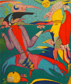 Carnival At St. Petersburg 1980 PP Limited Edition Print - Mihail Chemiakin Carnival At St. Petersburg 1980 PP Limited Edition Print - Mihail Chemiakin